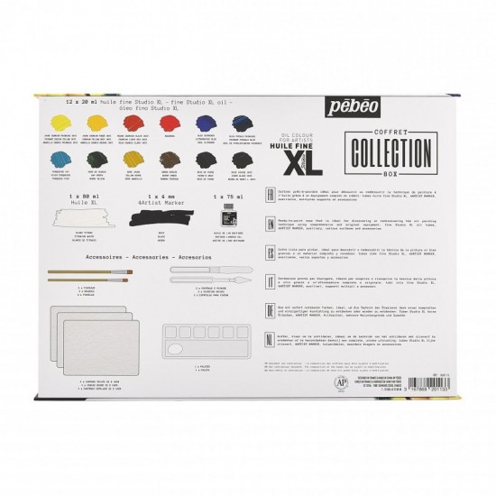 Set 23 Piece Set XL Professional Studio Oil Colors Complete Set Pebeo